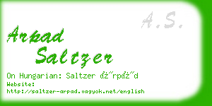 arpad saltzer business card